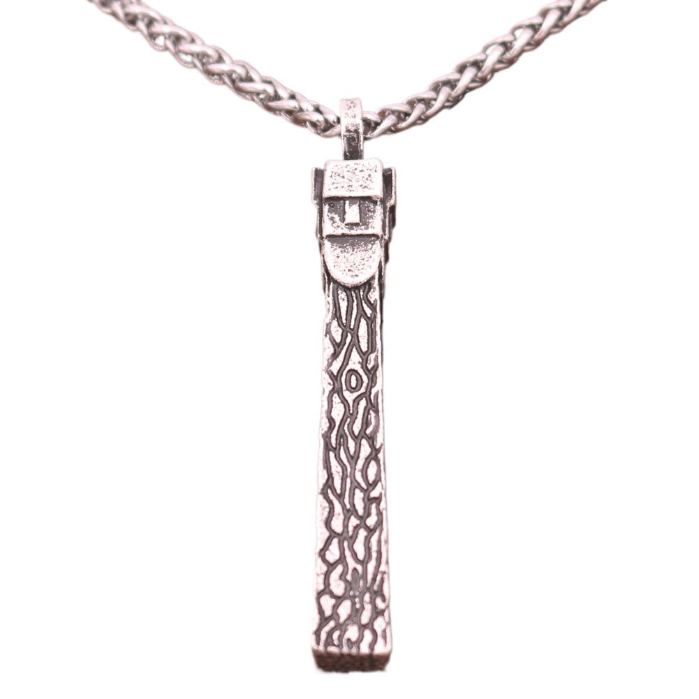 European Odin Amulet Necklace - Men's Retro Silver Totem Pendant