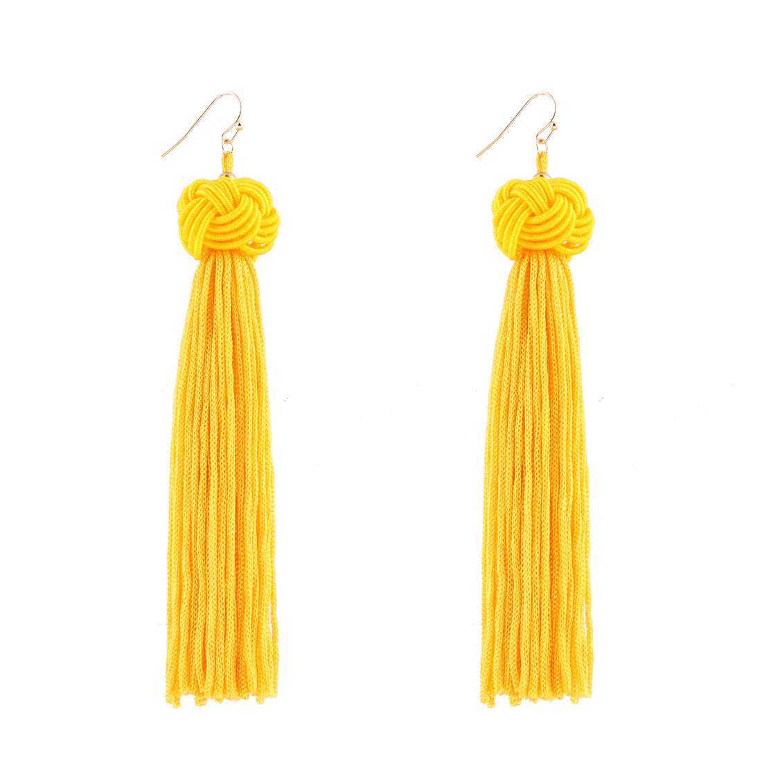 Enchanting Vienna Verve Bohemian Tassel Earrings with Metal Needles