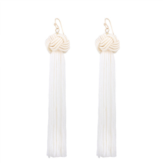 Enchanting Vienna Verve Bohemian Tassel Earrings with Metal Needles