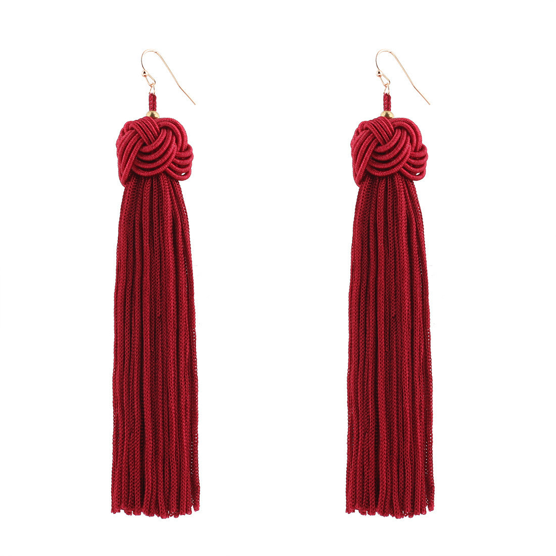 Enchanting Vienna Verve Bohemian Tassel Earrings with Metal Needles