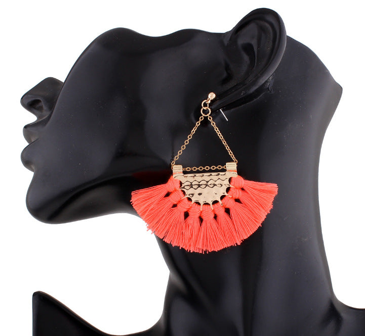 Vienna Verve Ethnic Tassel Earrings