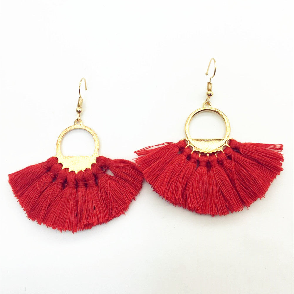 Ethnic Tassel Earrings - Vienna Verve Collection