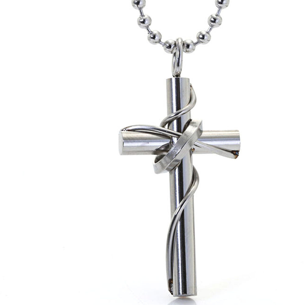 Men's Titanium Steel Cross Pendant - Direct from Manufacturer, New Foreign Trade Jewelry