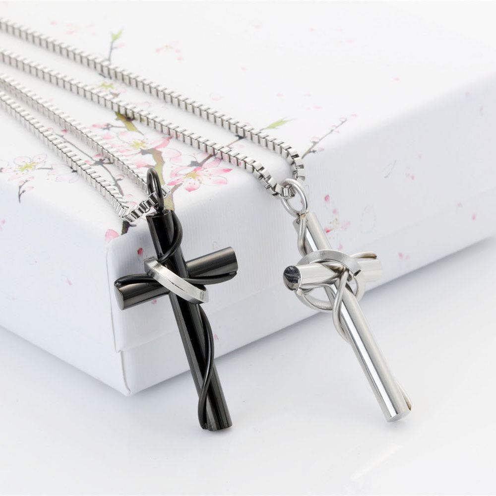 Men's Titanium Steel Cross Pendant - Direct from Manufacturer, New Foreign Trade Jewelry