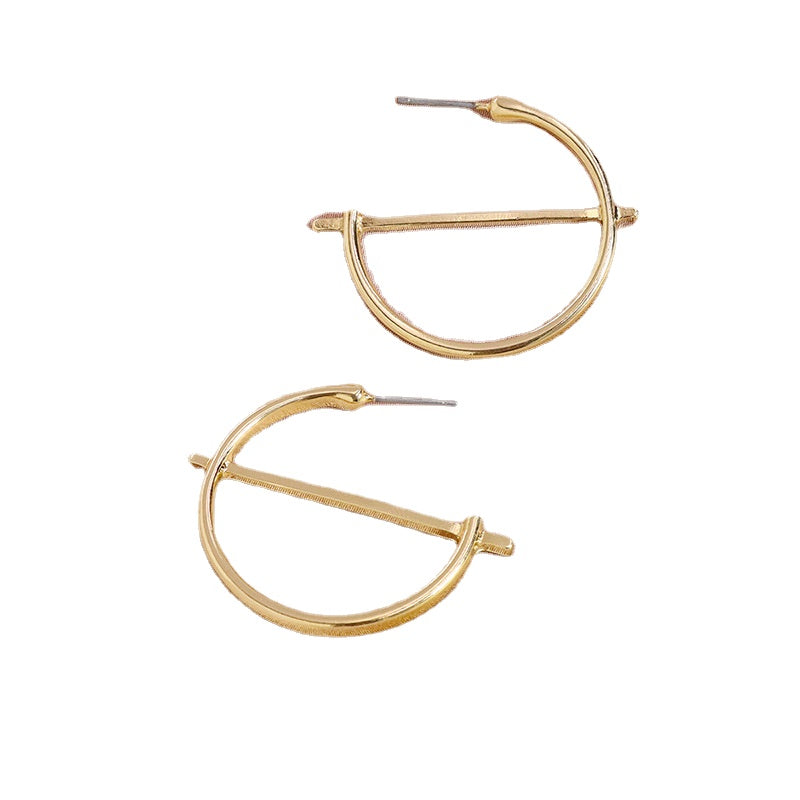 Chic Metal Geometric Earrings - Vienna Verve Collection