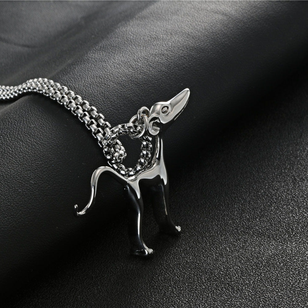 Titanium Steel Retro Christmas Deer Pendant for Men and Women - Stylish Foreign Trade Accessory