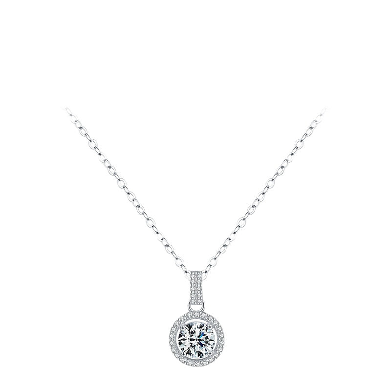 Elegant Sterling Silver Zircon Necklace for Women - Everyday Genie Collection