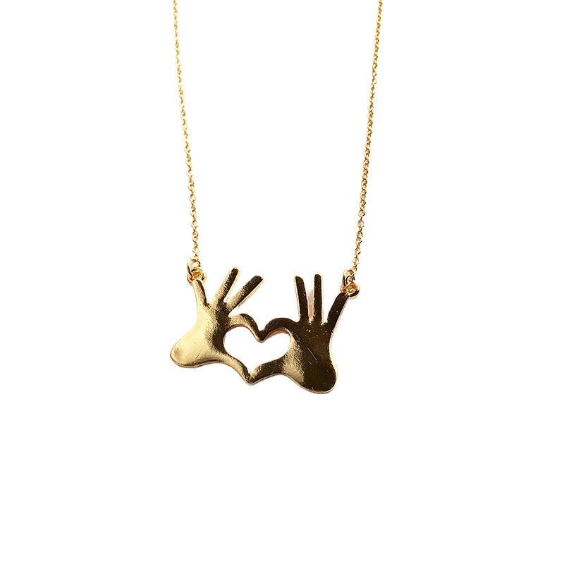 Alloy Love Gesture Necklace - Vienna Verve Collection