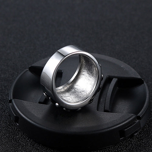 Stylish Titanium Steel Couples Ring - Korean-Inspired Simple Cross Design for Men and Women