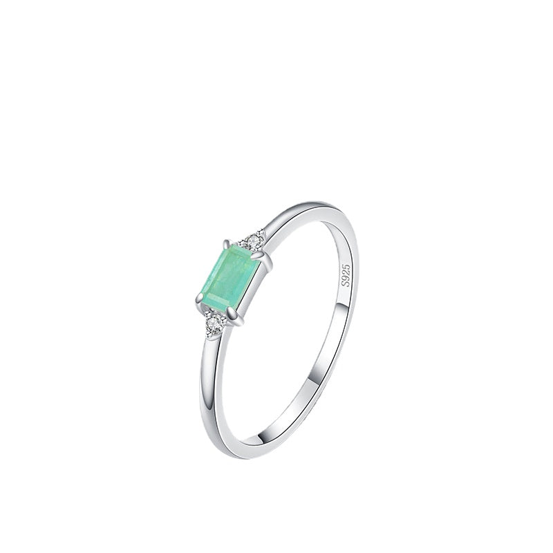 Elegant Sterling Silver Tourmaline Ring for Women