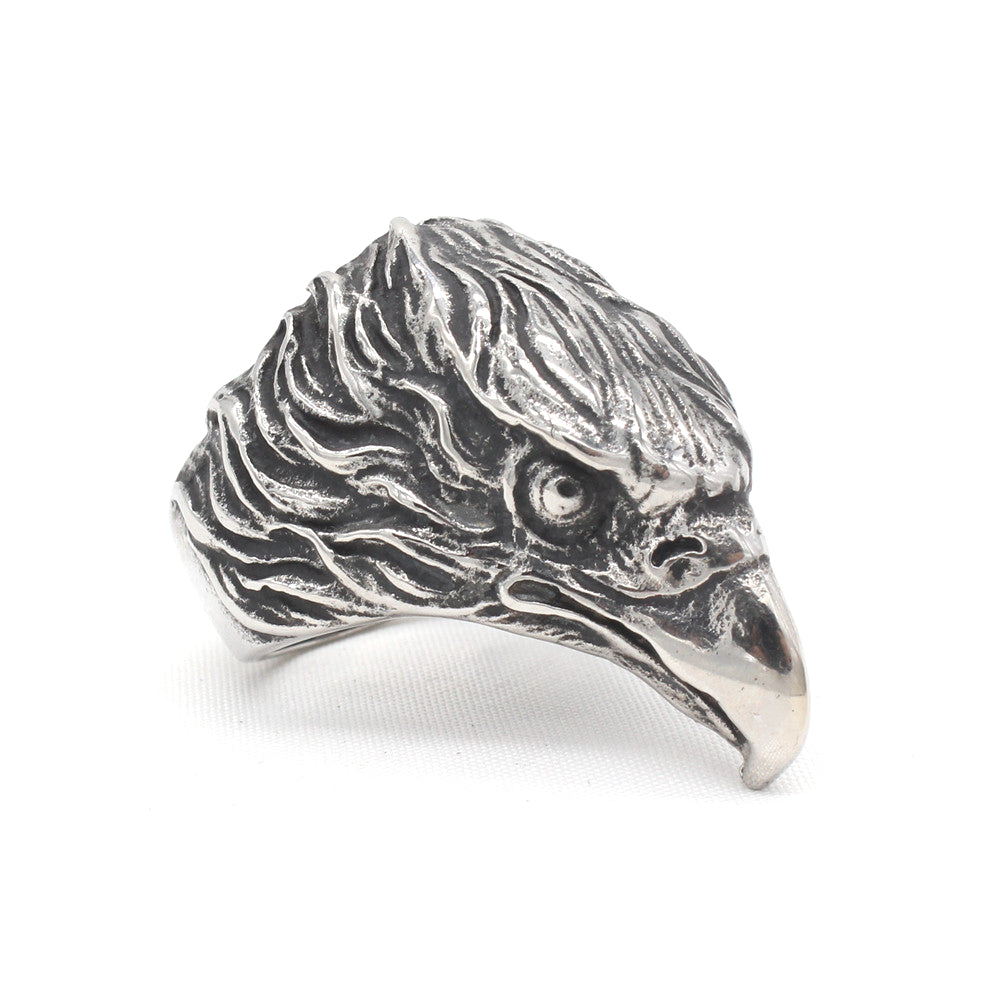 Personalized Retro Eagle Men's Titanium Steel Ring - European & American Wholesale Jewelry