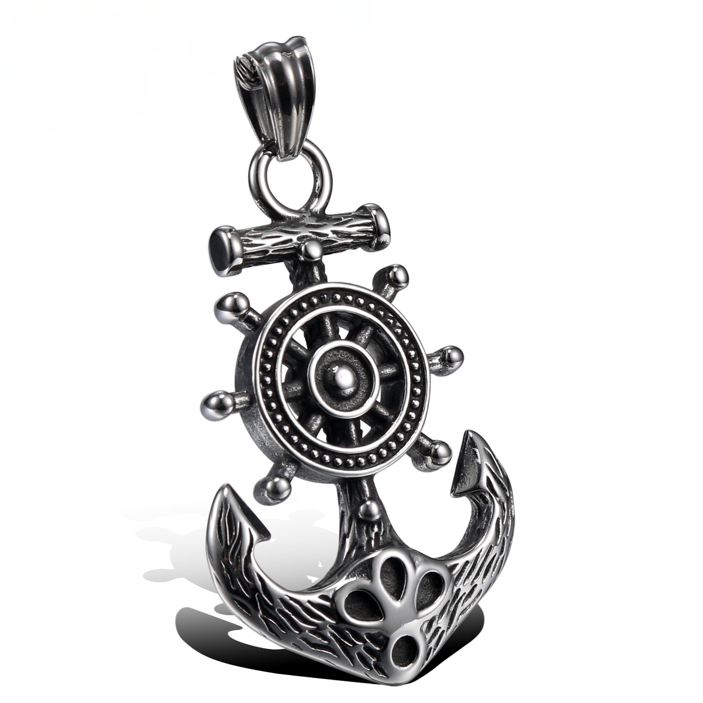 Stylish Retro Titanium Steel Anchor Pendant for Men – Personalized Stainless Steel Jewelry