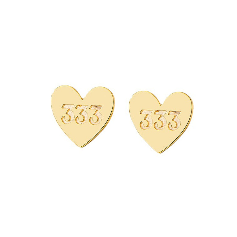 Metallic Digital Love Earrings - Vienna Verve Collection