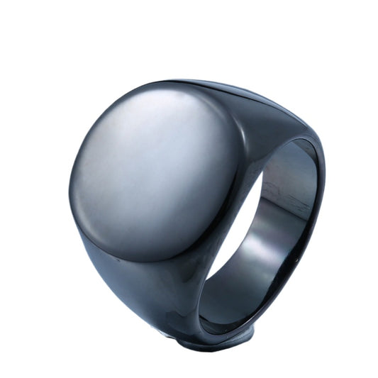 Titanium Steel Men's Smooth Surface Fashion Ring - Trendy Wholesale Jewelry