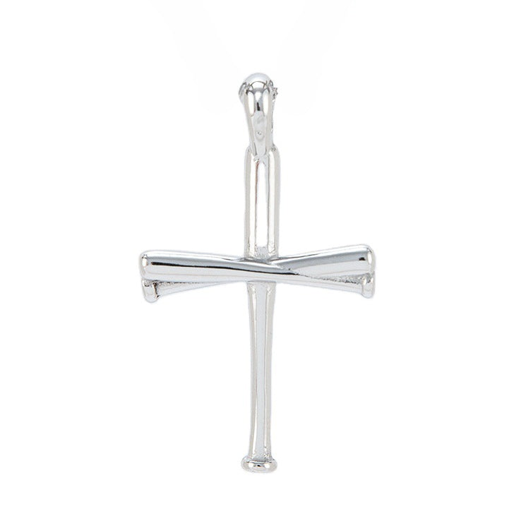 Stylish Baseball Cross Titanium Steel Pendant for Men