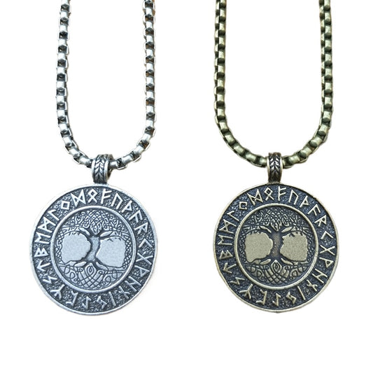 Nordic Vikings Tree of Life Necklace with Norse Legacy Design