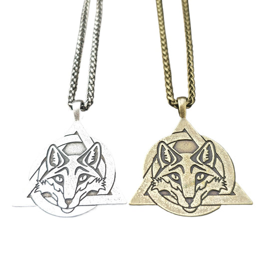 Norse Legacy Fox Necklace - Mythical Viking Pendant for Men