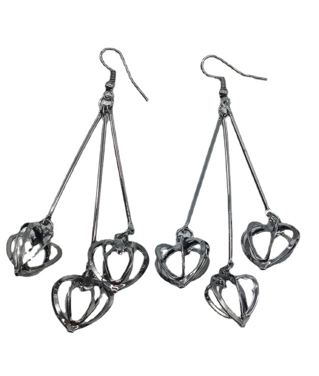 Heart-Shaped Electroplated Earrings in Vienna Verve Collection