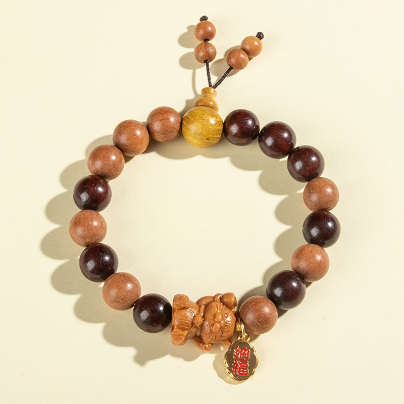 Fortune's Favor Sterling Silver Sandalwood Bracelet