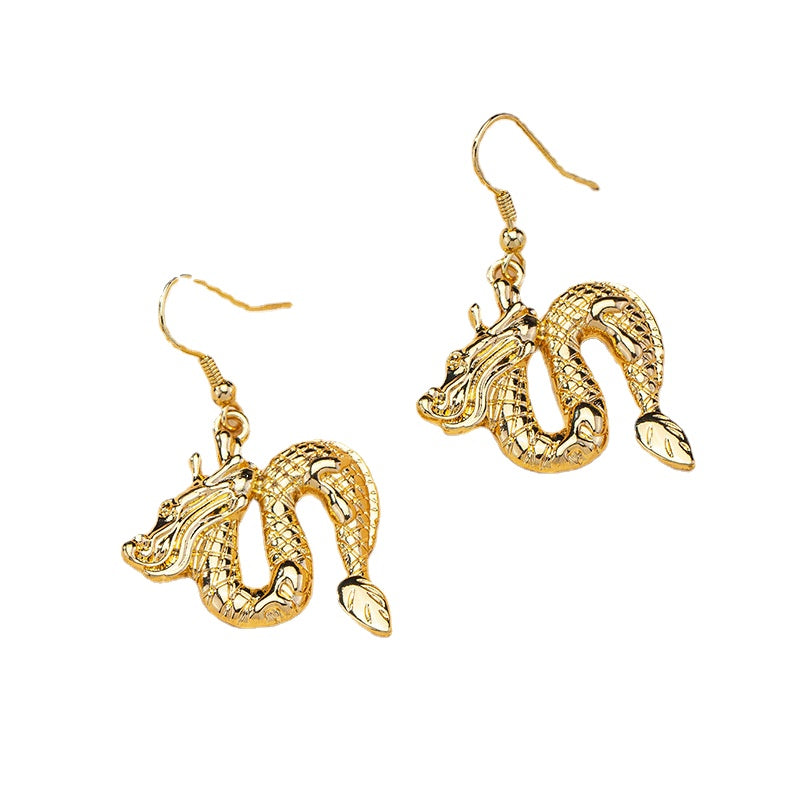 Metal Dragon Earrings - Vienna Verve Collection