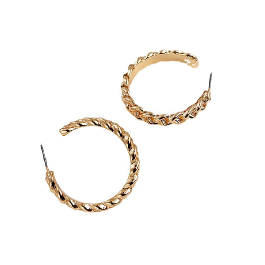 Crescent Chain Alloy Earrings - Elegant and Stylish Jewelry Piece