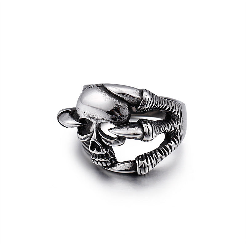 Men's Vintage Punk Skull and Devil Rings - Direct Factory Sales