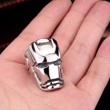 Trendy Titanium Steel Men's Ring - IronMan Inspired Jewelry for Wholesale