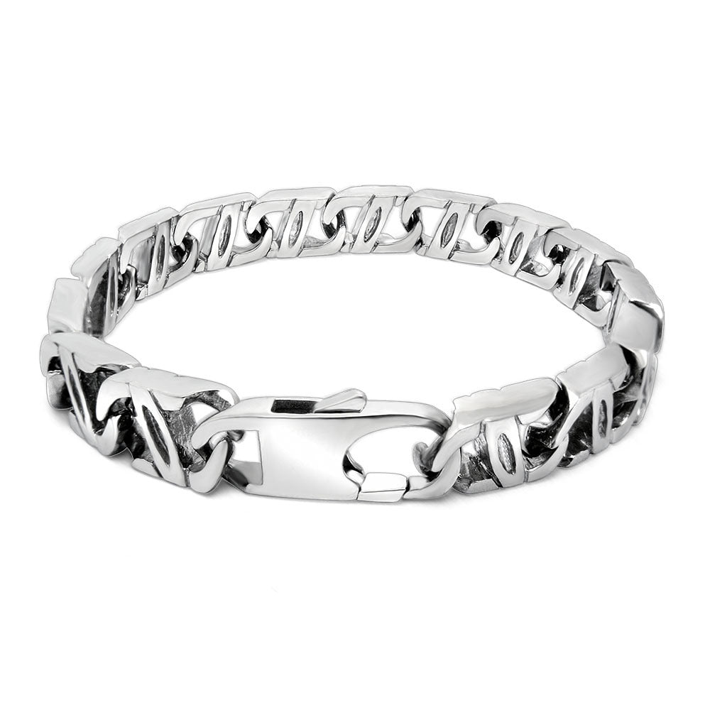 Elegant Titanium Steel Couple Bracelets - Unisex Fashion Essentials