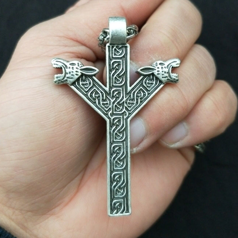 Norse Legacy Metal Pendant Necklace for Men