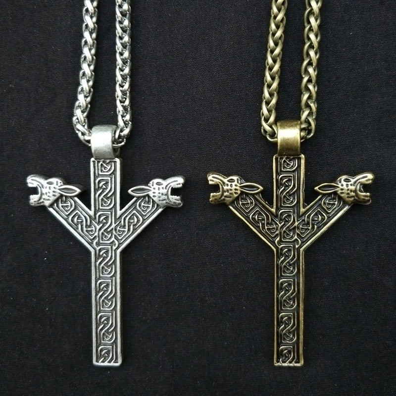 Norse Legacy Metal Pendant Necklace for Men