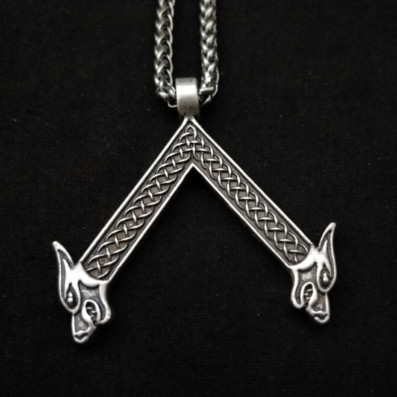 Norse Legacy Metal Rune Flute Necklace - Men's Mythical Accessories