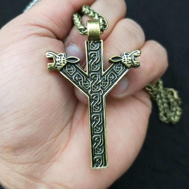 Norse Legacy Metal Pendant Necklace for Men