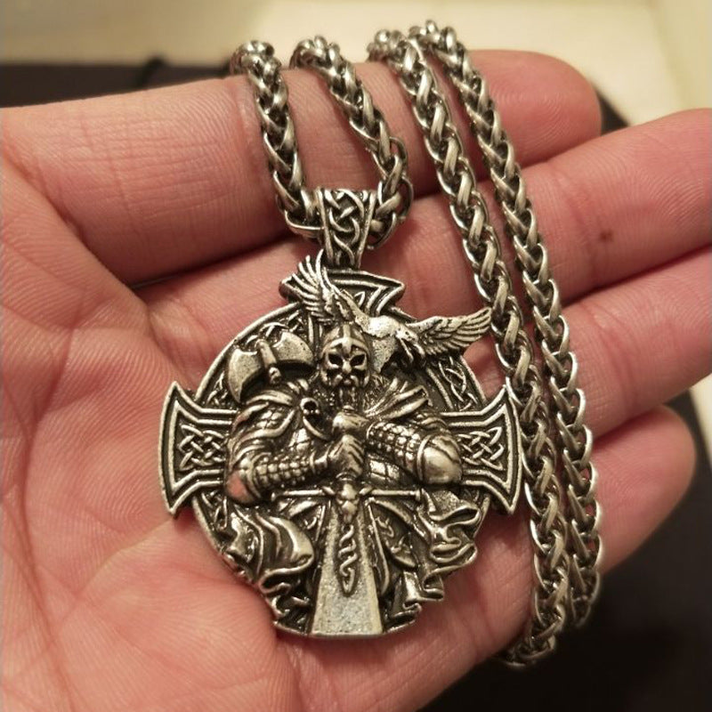 Viking Odin Tong Helena Necklace - Norse Legacy Men's Pendant