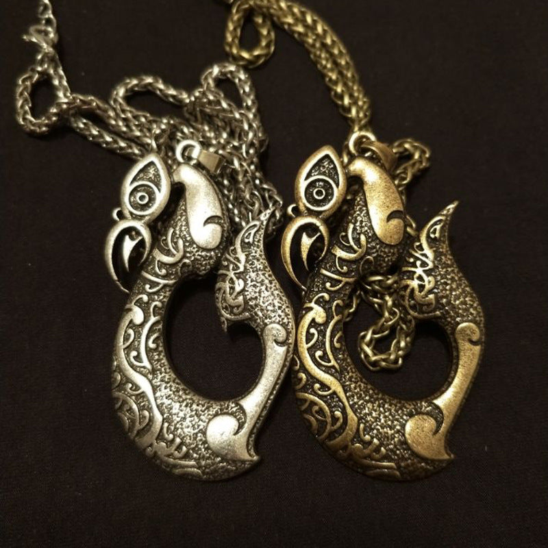 Mythical Viking Pendant Necklace from Planderful's Norse Legacy Collection