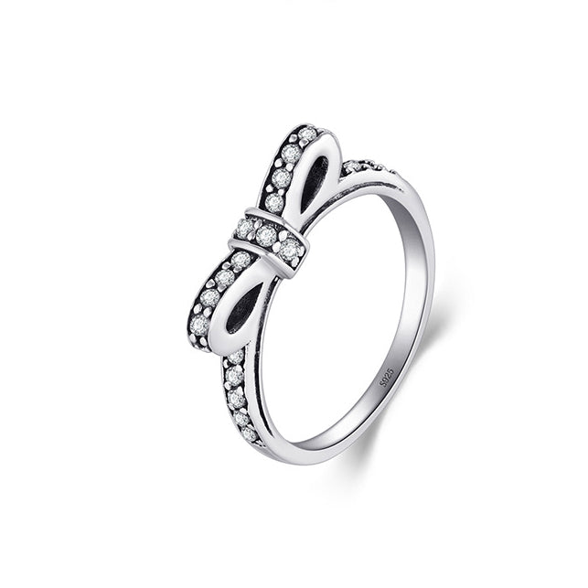 Everyday Genie Sterling Silver Zircon Stacking Ring