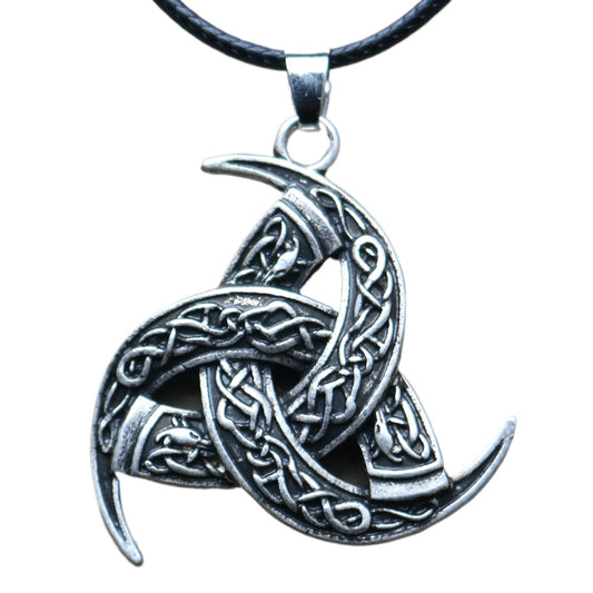 Legendary Norse Odin Cape Necklace with Dragon Pendants for Men