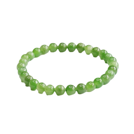 Fortune's Favor Sterling Silver Jade Bracelet