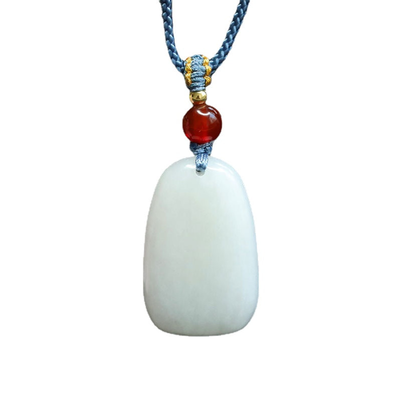 White Jade Fortune Necklace from Planderful Collection