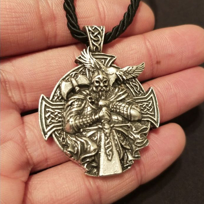 Viking Odin Tong Helena Necklace - Norse Legacy Men's Pendant