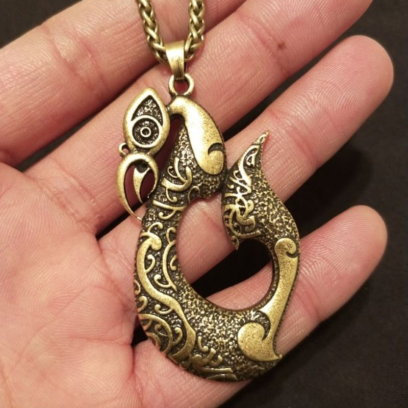 Mythical Viking Pendant Necklace from Planderful's Norse Legacy Collection