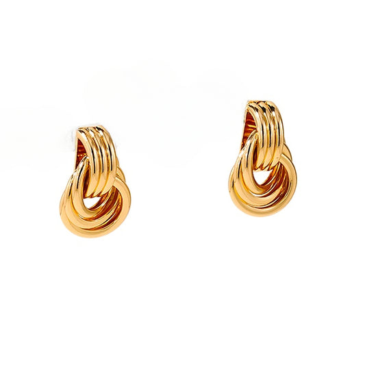 European and American Style Metal Earrings Set for Women