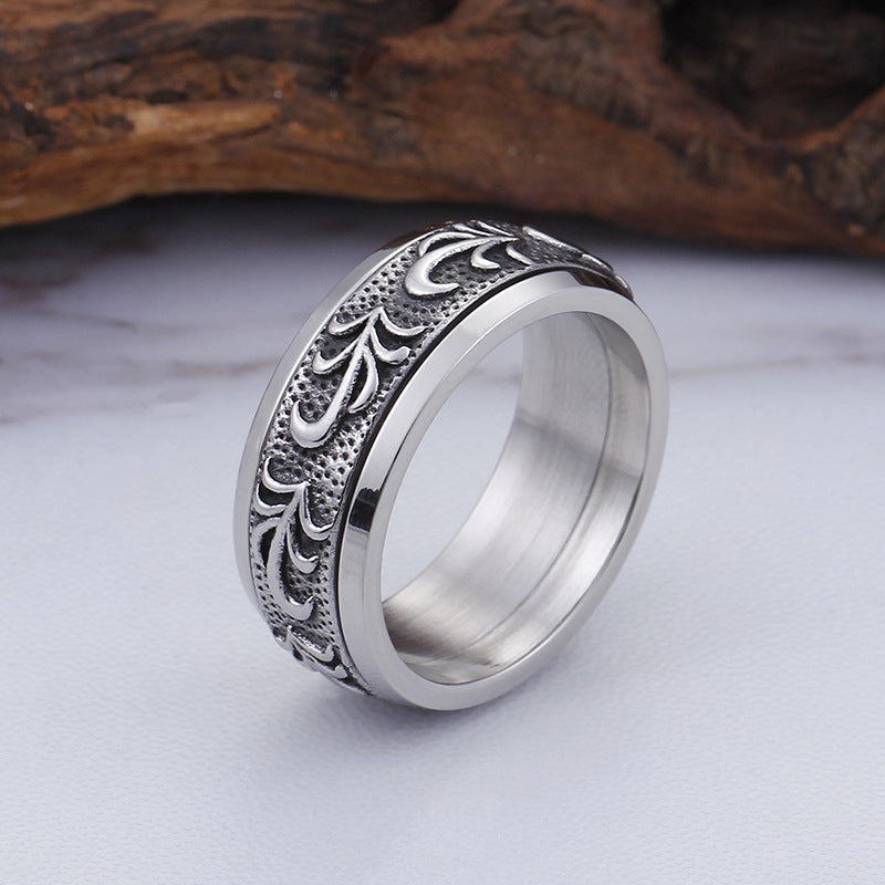 Men's Personalized Titanium Steel Rings - Stylish Jewelry Wholesale for Everyday Wear