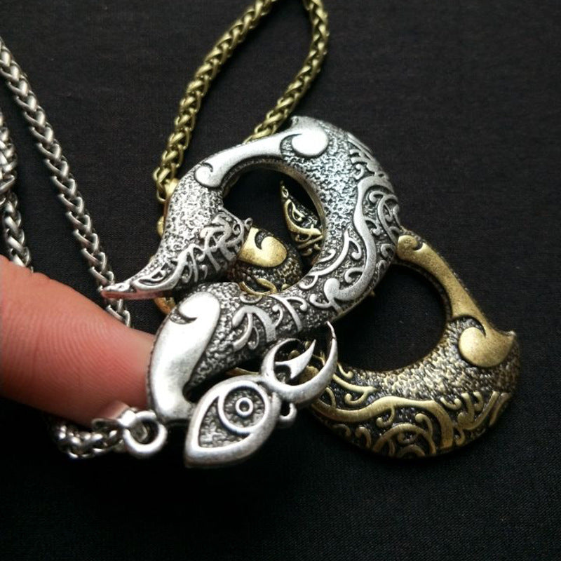 Mythical Viking Pendant Necklace from Planderful's Norse Legacy Collection