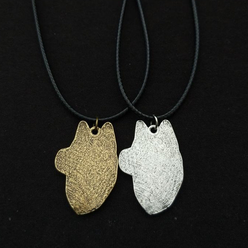 Cute Retro Dog Pendant Necklace for Men - Norse Legacy Collection