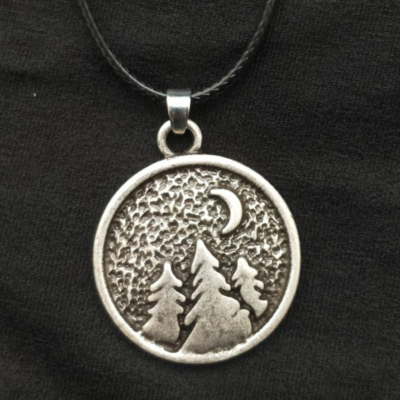 Fashionable Tree Pendant Necklace for Men - Viking Inspired Norse Legacy Collection by Planderful - Metal Material - Direct from Xiaoshan Fashion Accessories Manufacturer