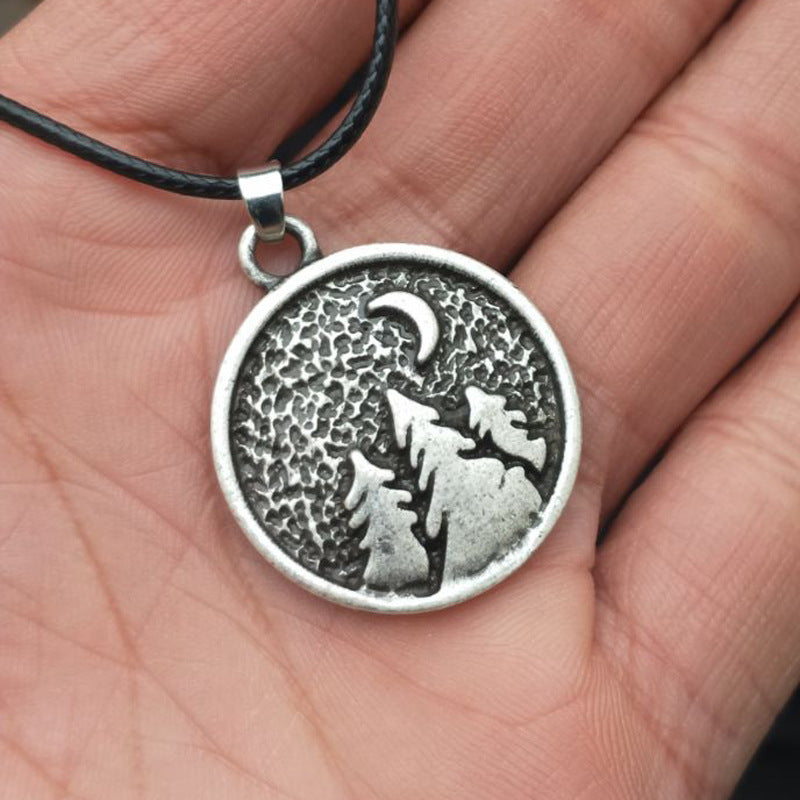 Fashionable Tree Pendant Necklace for Men - Viking Inspired Norse Legacy Collection by Planderful - Metal Material - Direct from Xiaoshan Fashion Accessories Manufacturer