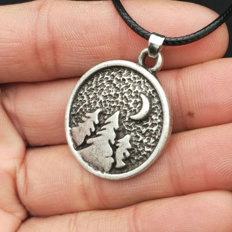 Fashionable Tree Pendant Necklace for Men - Viking Inspired Norse Legacy Collection by Planderful - Metal Material - Direct from Xiaoshan Fashion Accessories Manufacturer