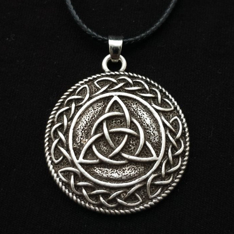 Mythical Nordic Rune Necklace with Gold Pendant for Men