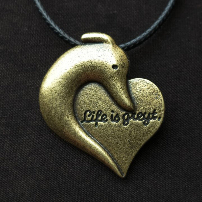 Exclusive Men's Love Dog Necklace - Greyt Pendant for Valentine's Day