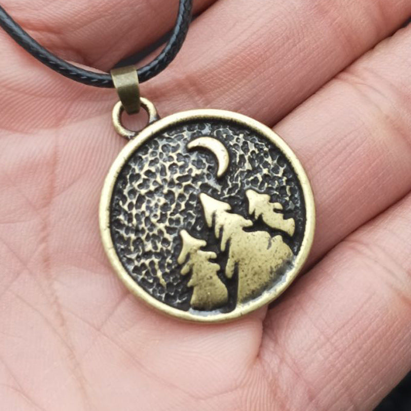 Fashionable Tree Pendant Necklace for Men - Viking Inspired Norse Legacy Collection by Planderful - Metal Material - Direct from Xiaoshan Fashion Accessories Manufacturer